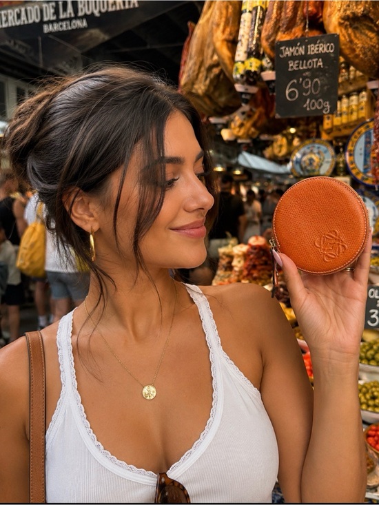 Loewe Handbags - ❌SOLD❌Loewe Round Anagrama Leather Coin Purse In Orange